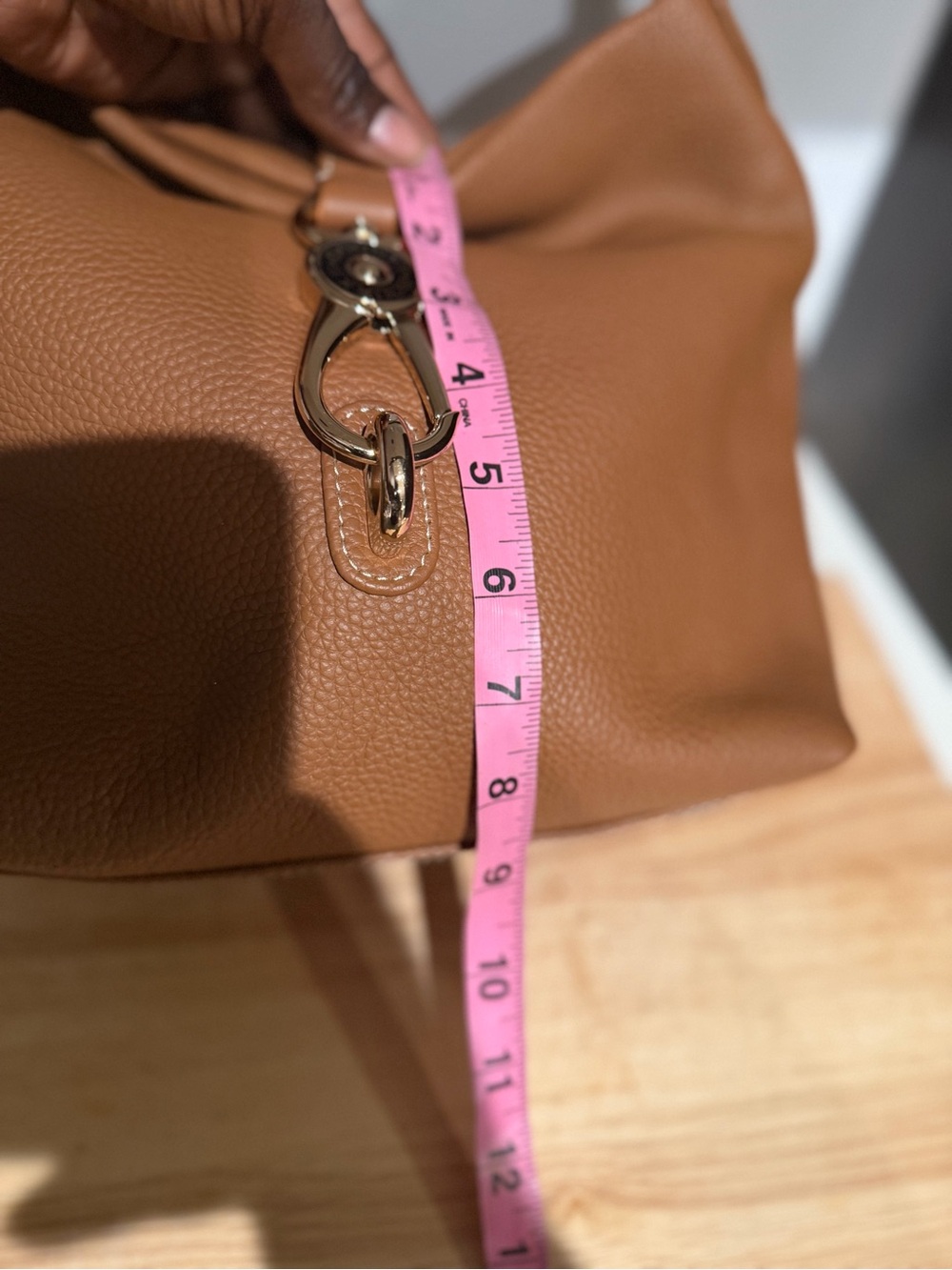 Dooney & Bourke Brown Hobo Pebble Grain Small Logo Lock Sac Bag - Picture 6 of 10